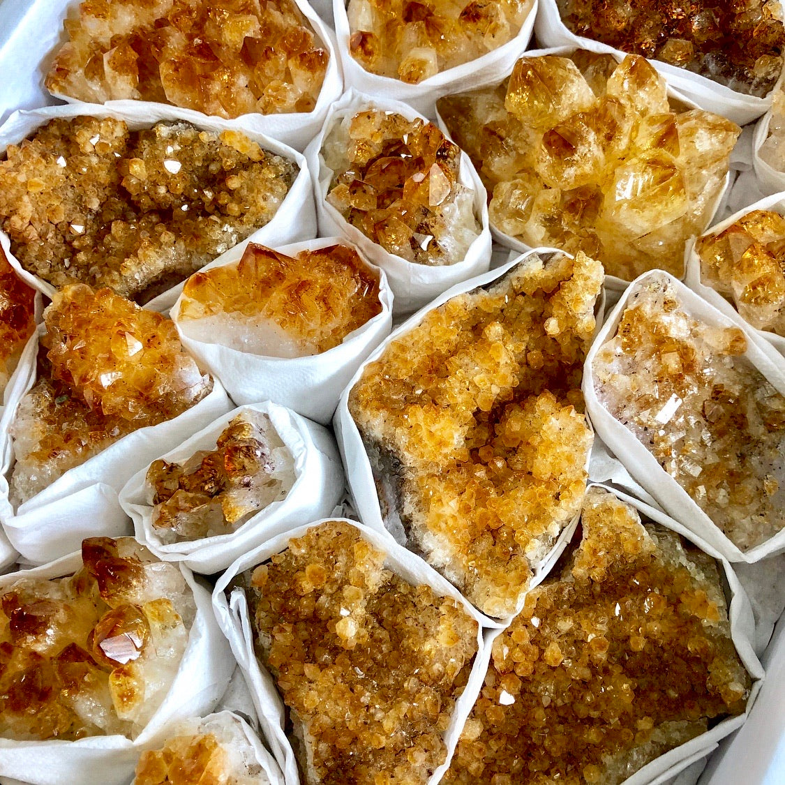 Citrine (Heat Treated) Clusters